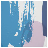 Tissu Couleurs rose et bleu abstrait motif brushstrokies (Échantillon)