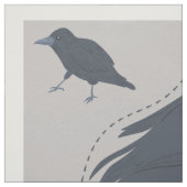 Tissu Coupe de Corbeau noir et Plushion à coudre (Échantillon)