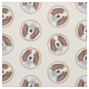 Tissu Coupe irlandaise rouge et blanche peinture art ori