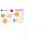 Tissu Couper et coudre lapin de Pâques - Projet do-it-yo (Carreau)