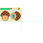 Tissu Couper et coudre le champignon Brown - Projet do-i (Carreau)