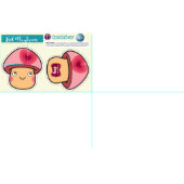 Tissu Couper et coudre le champignon rose - Projet do-it (Carreau)