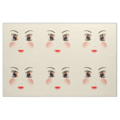 Tissu Couper Et Couper De Mignons Gros Faces De Poupée D (Fat Quarter)