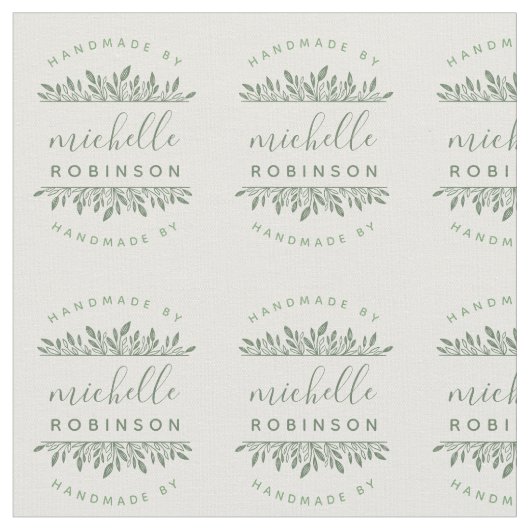 Tissu Couper Et Couper | Sage Green Botanique Nom artisa (Fermer)