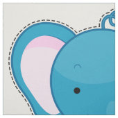 Tissu Coupez et cousez : Éléphant bleu (Échantillon)