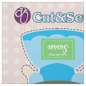 Tissu Coupez et cousez le blanc de neige - projet facile (Échantillon)