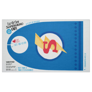 Tissu Coupez et cousez le cap de super héros -