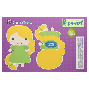 Tissu Coupez et cousez le caractère de Rapunzel -
