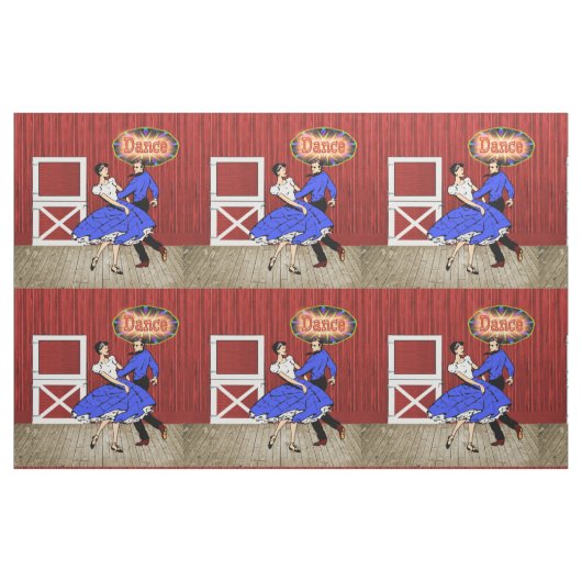 Tissu Couples 9" de danse d'oscillation de danse de (Fat Quarter)
