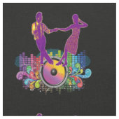 Tissu Couples de danse d'oscillation sur des battements (Fermer)