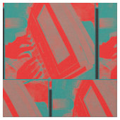 Tissu Cour rouge et verte rapportant la machine (Fermer)