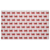 Tissu courant de coeurs de teckel lisse rouge (Fat Quarter)