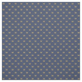 Tissu Couronne de bleu et d'or (Échantillon)