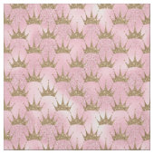 Tissu Couronne de Parties scintillant d'or (Échantillon)