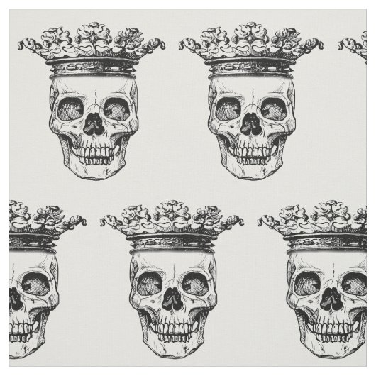 Tissu couronné d'impression de têtes (Échantillon)