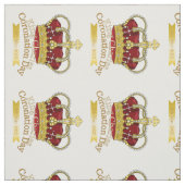 Tissu Couronne du jour du couronnement (Échantillon)