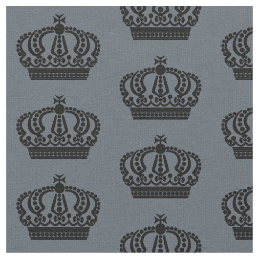 Tissu Couronne noire (Fermer)
