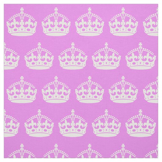 Tissu Couronne violette et blanche (Échantillon)