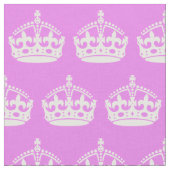 Tissu Couronne violette et blanche (Fermer)