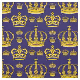 Tissu Couronnes de King Motifs sans couture de couleur j