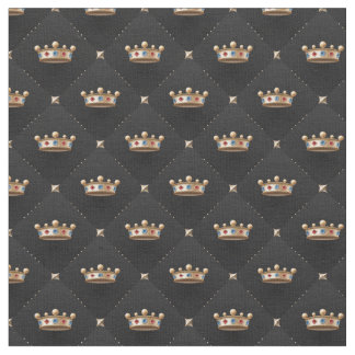 Tissu Couronnes d'or