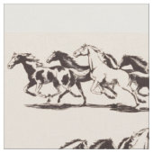 Tissu course à cheval sauvage impression (Fermer)