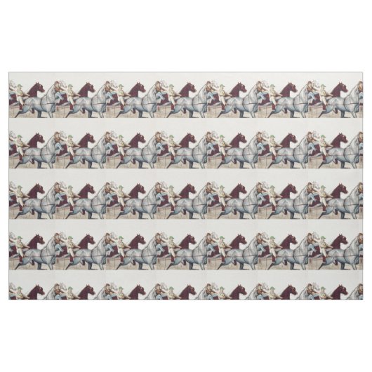 Tissu Course d'attelages SUPÉRIEURE (Fat Quarter)