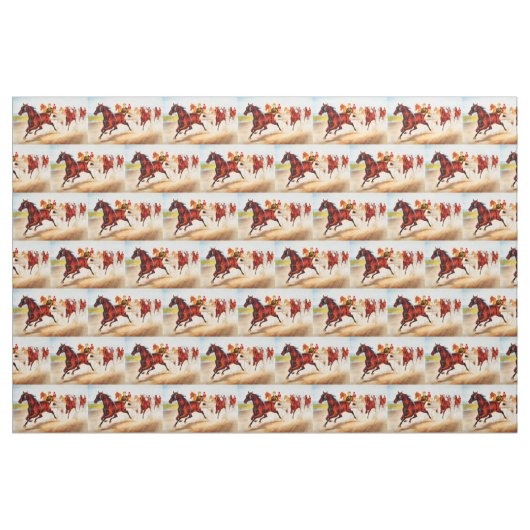 Tissu Course de chevaux (Fat Quarter)