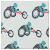 Tissu Course en fauteuil roulant (Fermer)