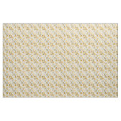 Tissu Courtepièce de patchwork jaune pastel vintage (Yard)