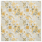 Tissu Courtepièce de patchwork jaune pastel vintage (Échantillon)