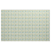 Tissu Courtepoint Patchwork Bleu Jaune Vert Vintage (Yard)