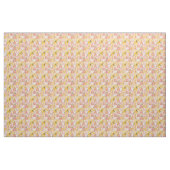 Tissu Courtepoint vintage patchwork rose pastel jaune (Yard)