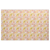 Tissu Courtepoint vintage patchwork rose pastel jaune (Fat Quarter)