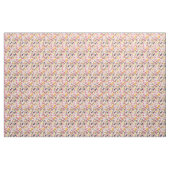 Tissu Courtepoint vintage patchwork rose pastel jaune (Yard)