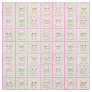 Tissu Couverture ourson patchwork mignon sans couture