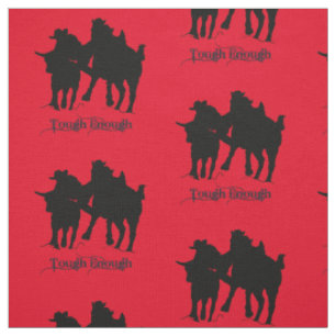 Tissu Cowboy de Rodéo Occidental Lutte de Bouvillon