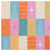 Tissu Cozy Winter Holiday Geometric Patchwork. (Fermer)