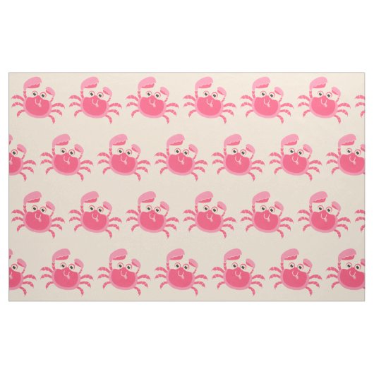 Tissu Crabby Crab Design Fabric (Fat Quarter)