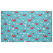 Tissu Crabe avec Lifebuoy (Fat Quarter)