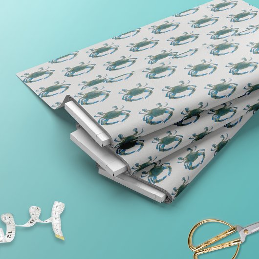 Tissu Crabe bleu côtier