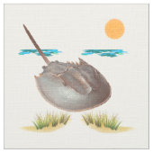 Tissu Crabe en fer à cheval (Détail)