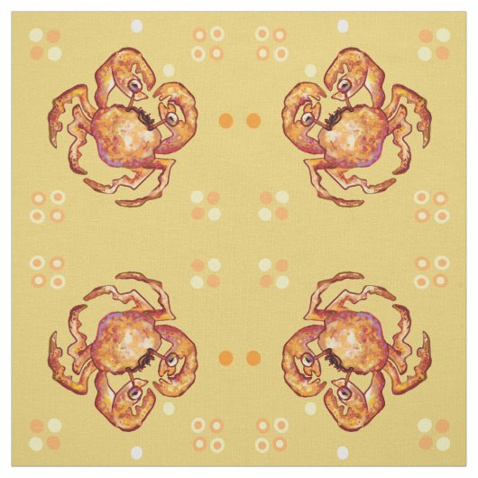 Tissu Crabes à la plage (Échantillon)