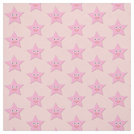 Tissu Craft Pretty Pink Star (Échantillon)