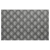 Tissu Crâne blanc et gothique gris (Fat Quarter)