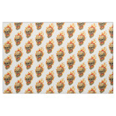 Tissu Crâne brûlant (Fat Quarter)