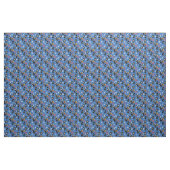 Tissu crâne de pirate bleu (Yard)
