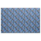 Tissu crâne de pirate bleu (Fat Quarter)