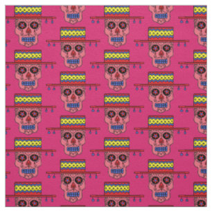 Tissu Crâne de sucre de Gaucho