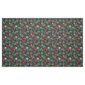 Tissu Crâne en fleurs (Fat Quarter)